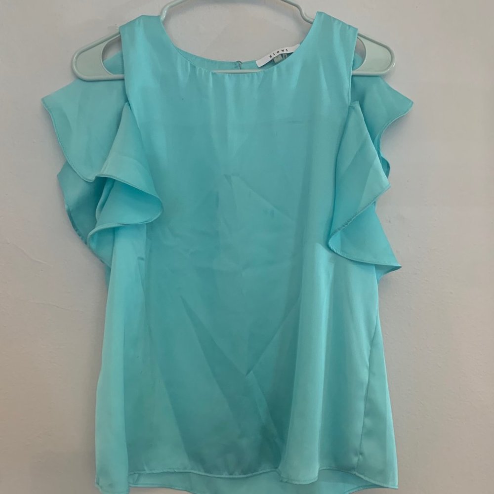 Sioni Ruffle Short Sleeve Blouse